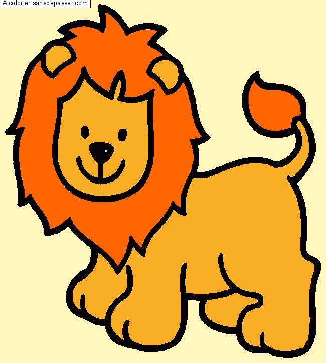 Lion souriant par un invit&eacute;