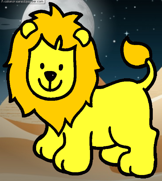 Lion souriant par Licorne 2010