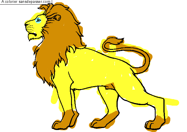 Lion majestueux par hasan