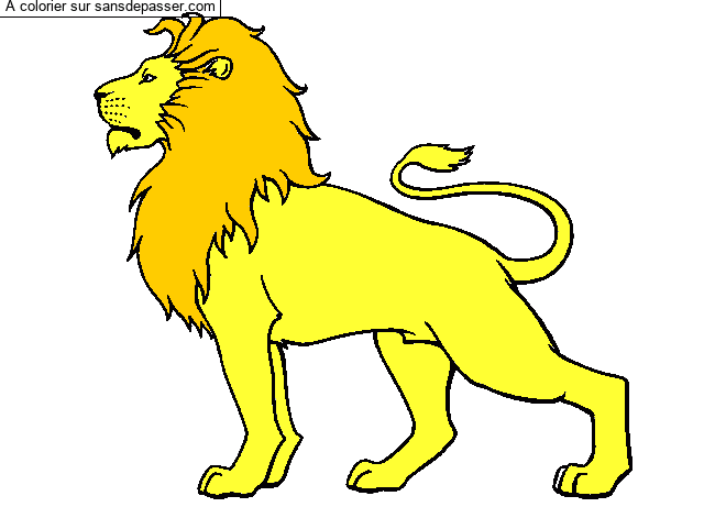 Lion majestueux par L&eacute;onie0401
