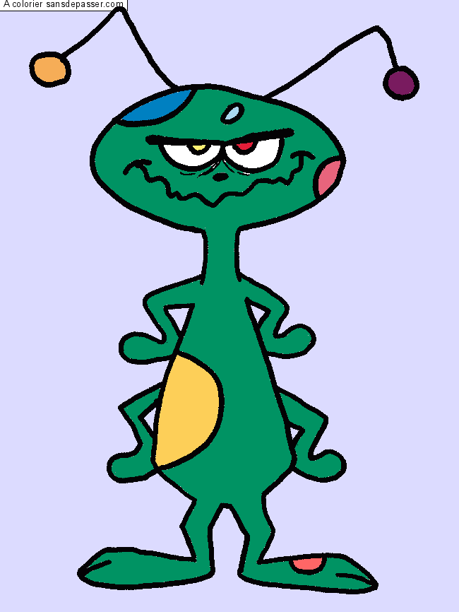 Extraterrestre grognon par un invit&eacute;
