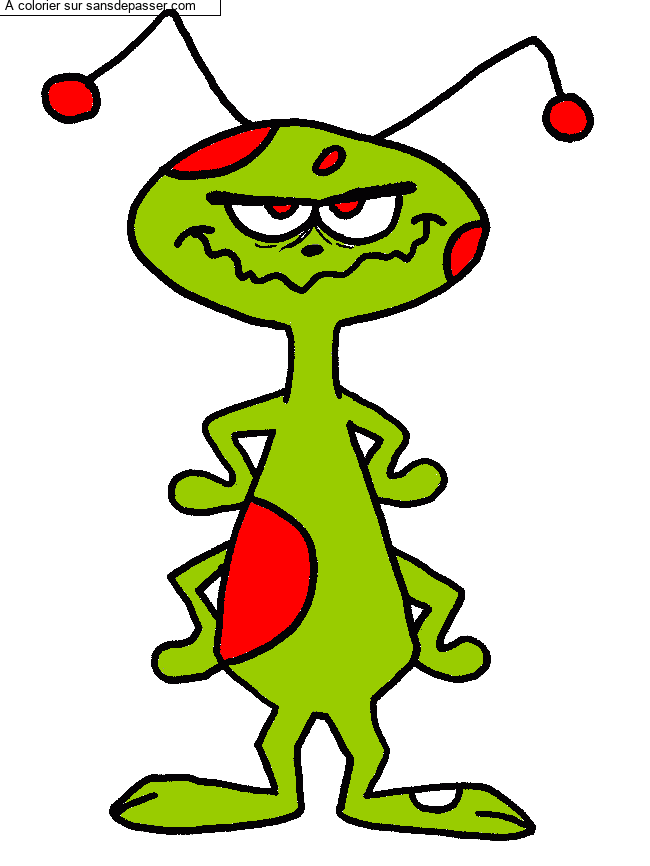 Extraterrestre grognon par lolomarcha
