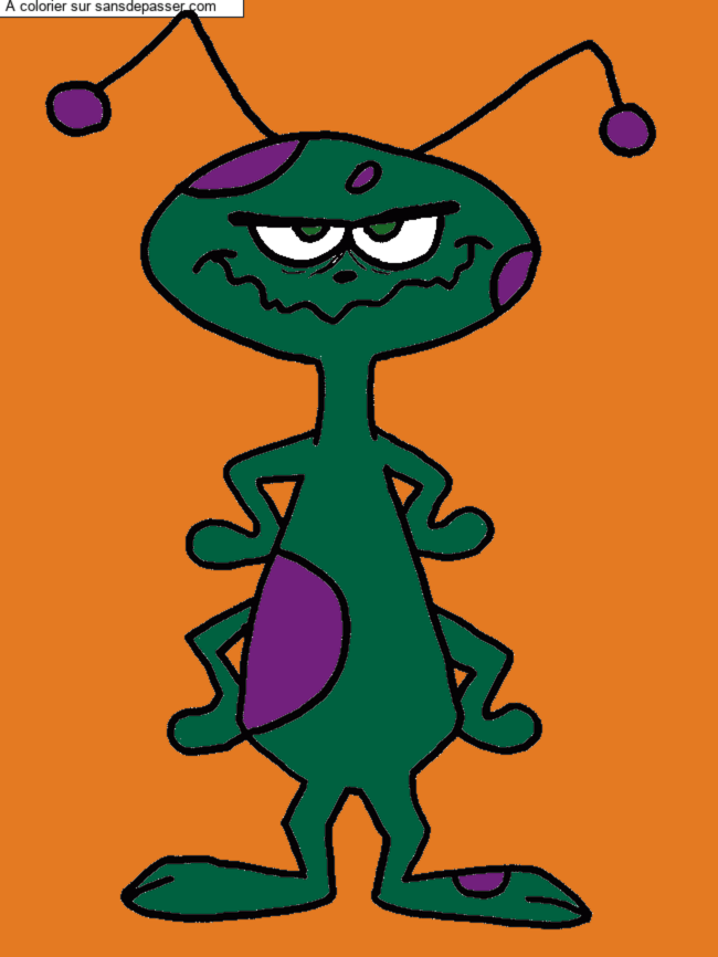 Extraterrestre grognon par un invit&eacute;