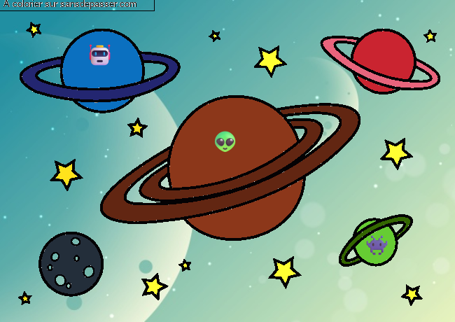 Plan&egrave;tes et &eacute;toiles par un invit&eacute;