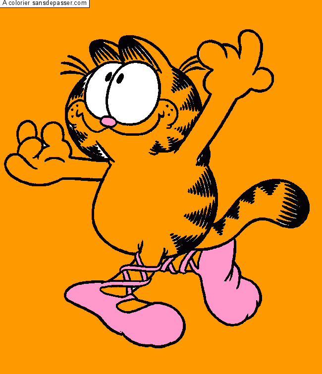 Garfield fait de la danse par un invité