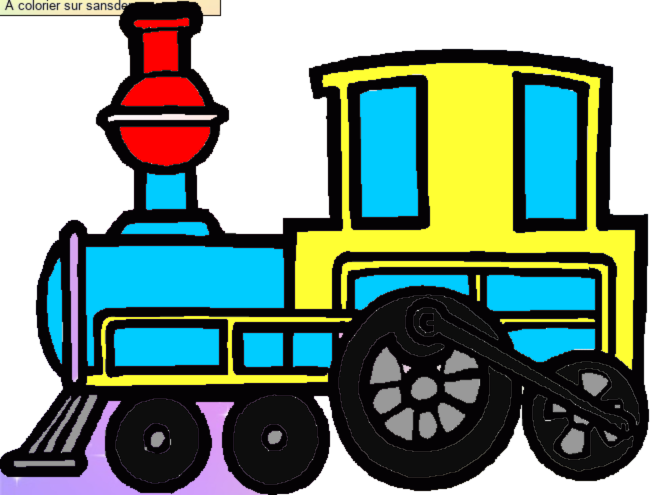 Locomotive &agrave; vapeur par un invit&eacute;