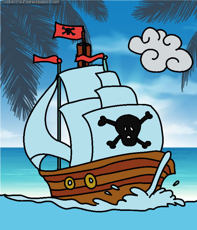 Bateau pirate par un invit&eacute;