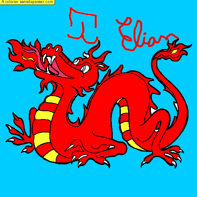 Dragon chinois par un invit&eacute;