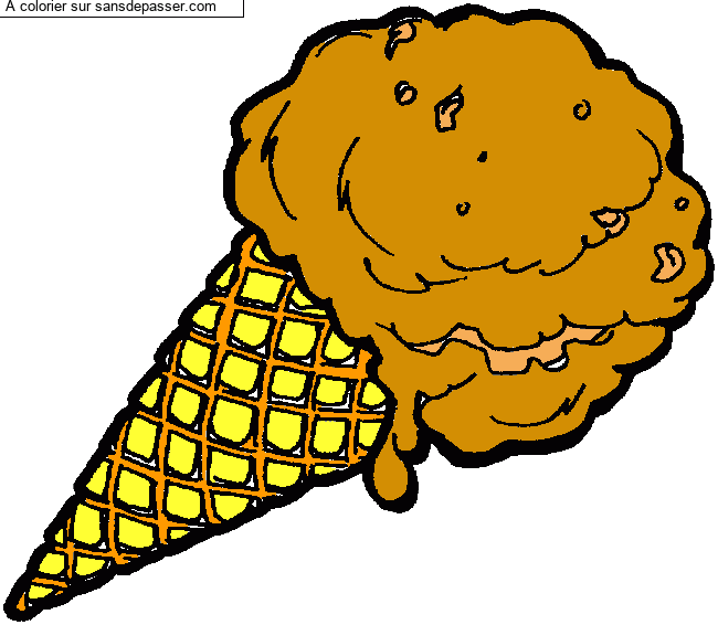 Cornet de glace par un invit&eacute;