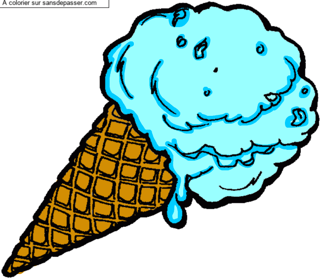Cornet de glace par un invit&eacute;