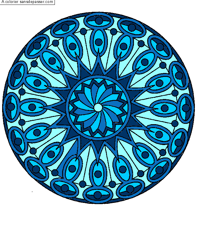 Coloriage Mandala 
