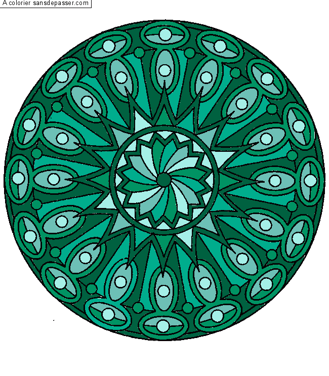 Coloriage Mandala 
