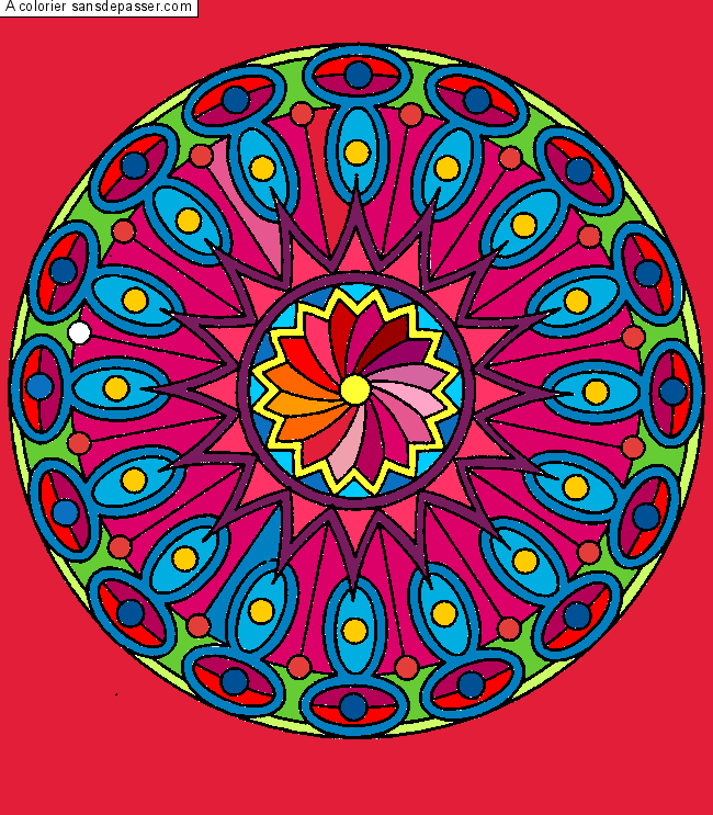Coloriage Mandala  par RoseLucie