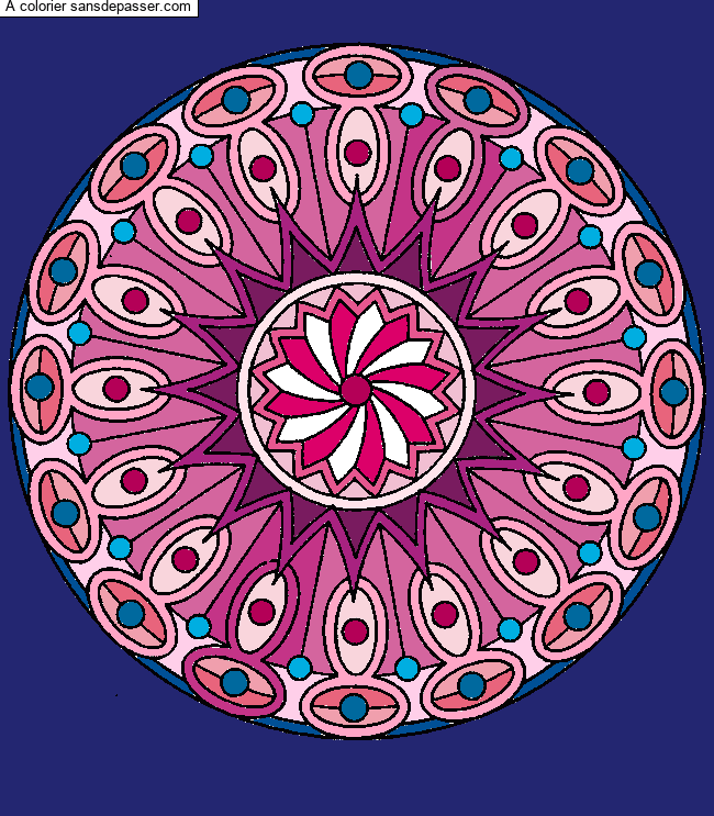 Coloriage Mandala  par un invité