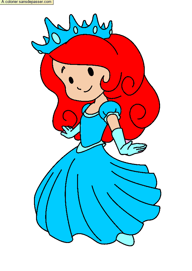 Princesse souriante par un invit&eacute;