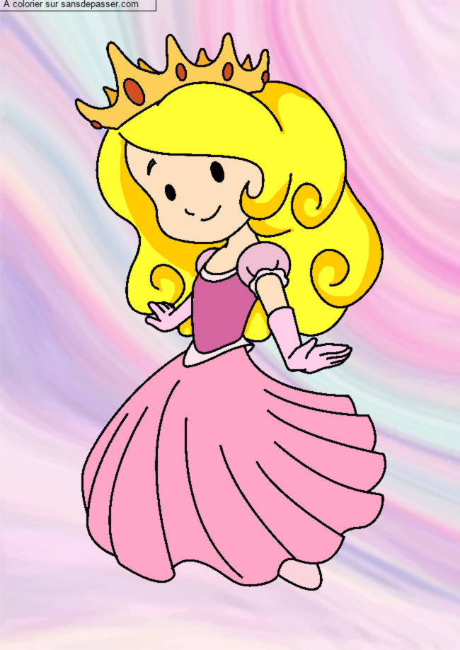 Princesse souriante par un invit&eacute;