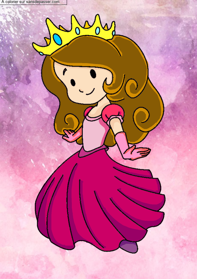 Princesse souriante par un invit&eacute;
