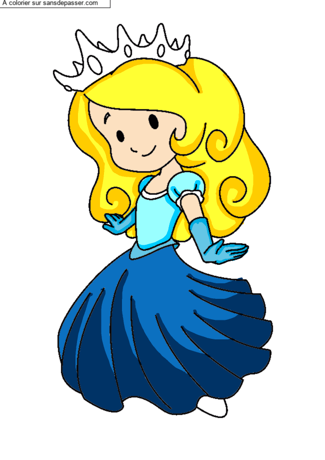 Princesse souriante par un invit&eacute;