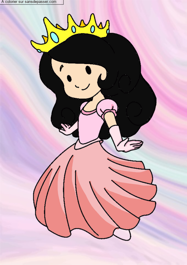 Princesse souriante par un invit&eacute;