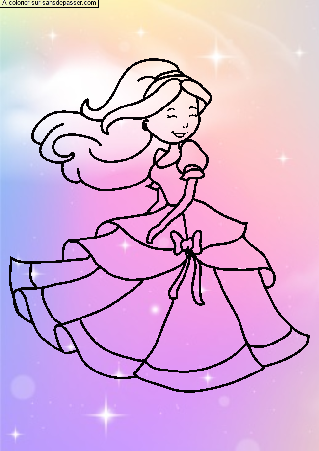 Princesse qui danse par un invit&eacute;