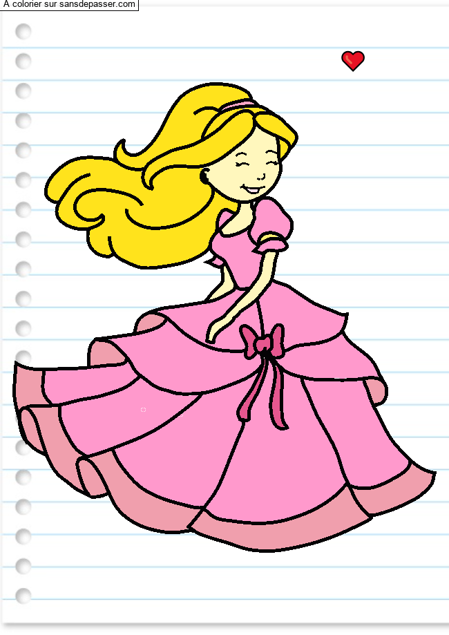 Princesse qui danse par un invit&eacute;
