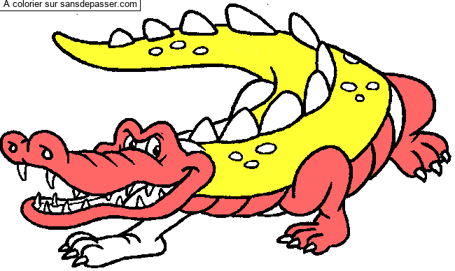 Coloriage Crocodile