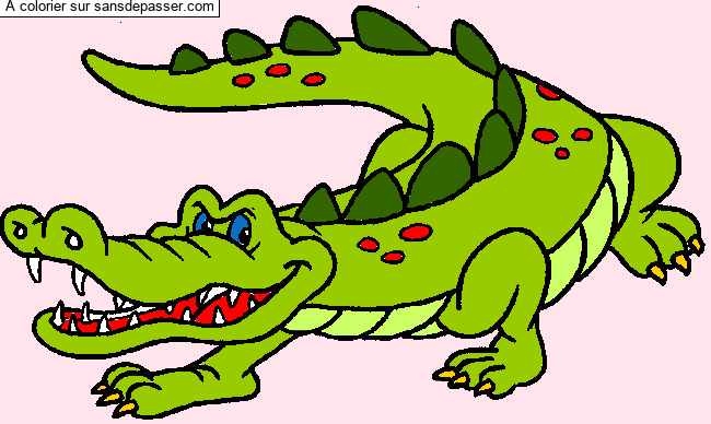 Coloriage Crocodile