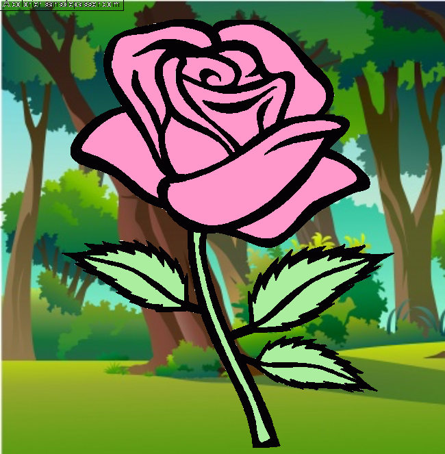 Rose rouge par Lililol2019