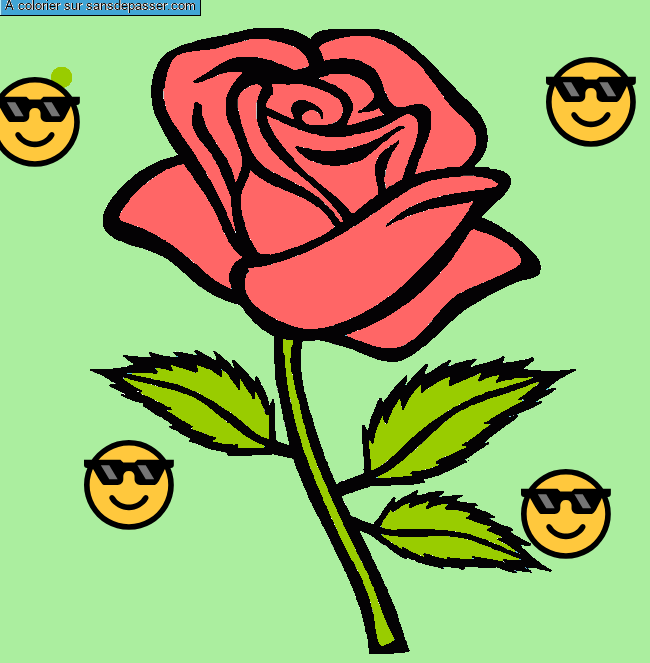 Rose rouge par un invit&eacute;