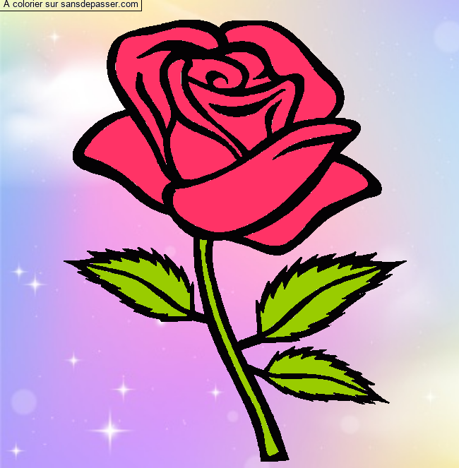 Rose rouge par Mamalabest