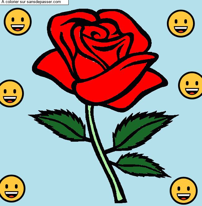 Rose rouge par un invit&eacute;