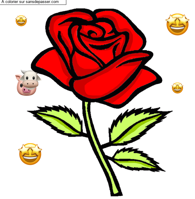 Rose rouge par un invit&eacute;