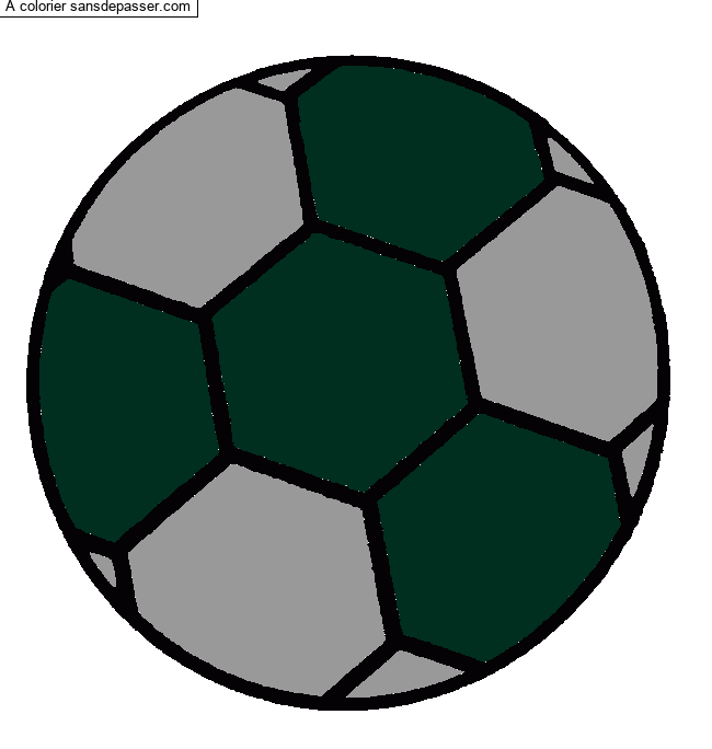 Coloriage Ballon de foot