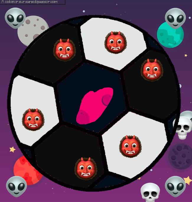 Ballon de foot par un invité