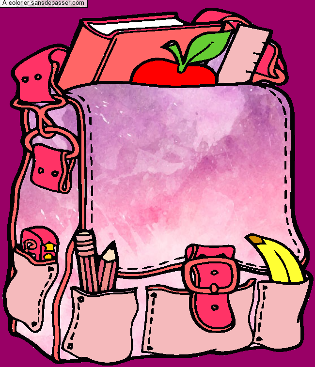 Cartable d'&eacute;colier par un invit&eacute;