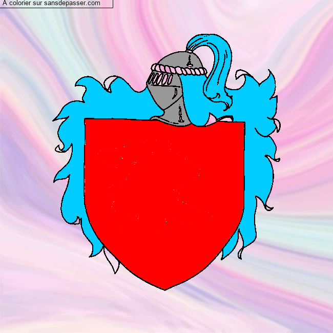 Blason de chevalier par un invit&eacute;