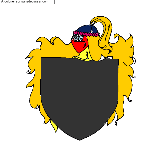 Blason de chevalier par un invit&eacute;