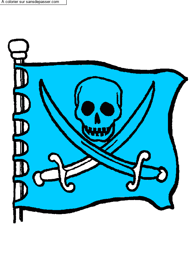 Drapeau pirate par un invit&eacute;