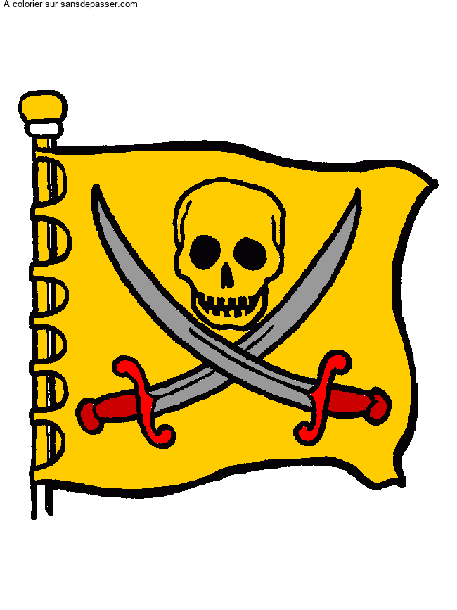 Drapeau pirate par un invit&eacute;