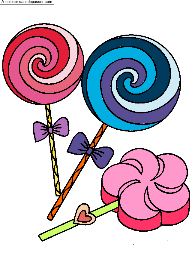 Sucettes tourbillons par un invit&eacute;