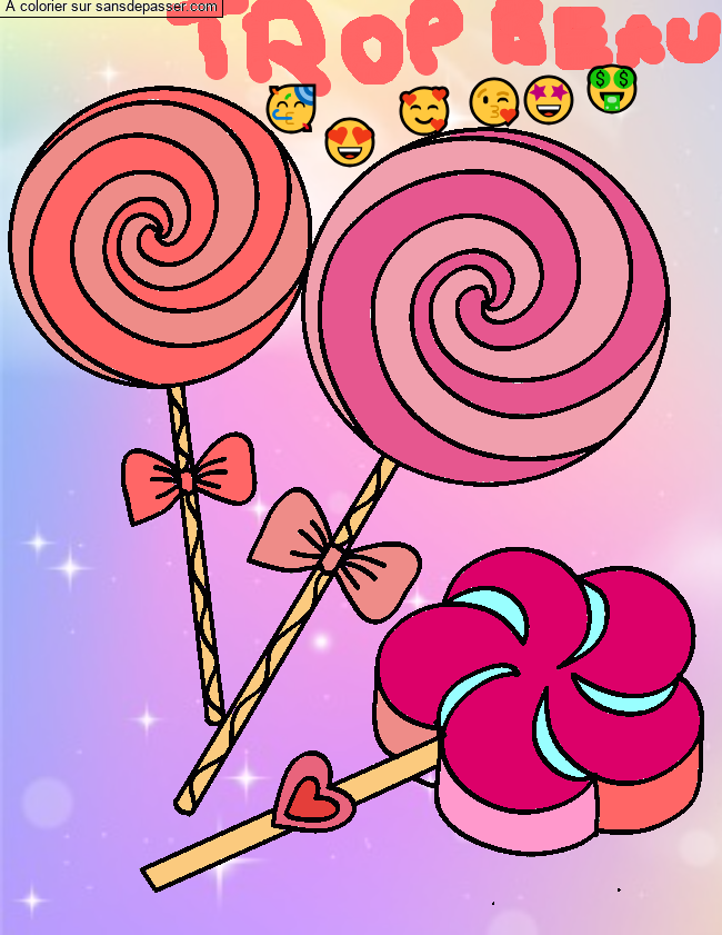 Sucettes tourbillons par miss queen
