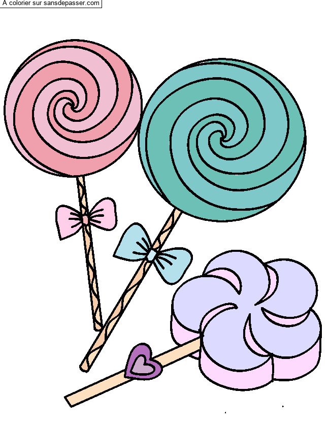 Sucettes tourbillons par un invit&eacute;