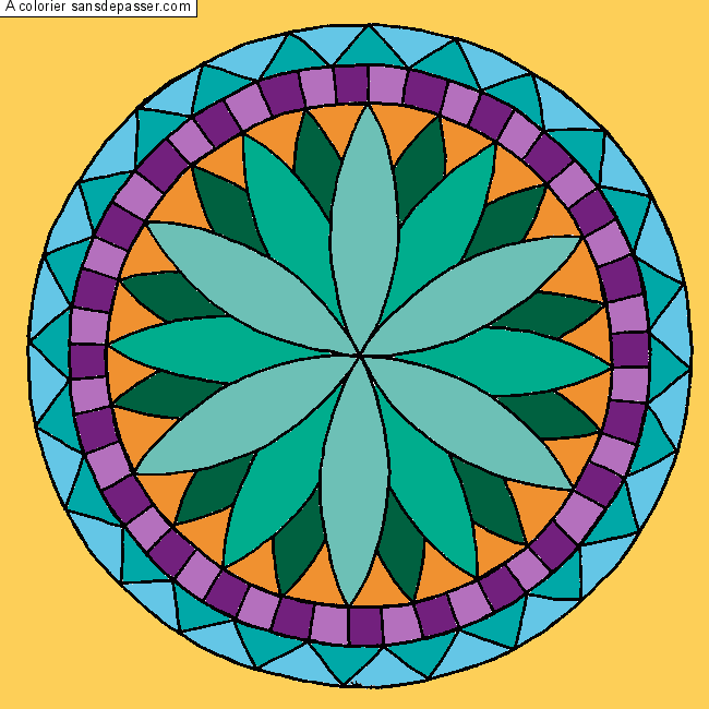 Coloriage Rosace