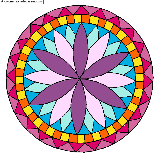 Coloriage Rosace