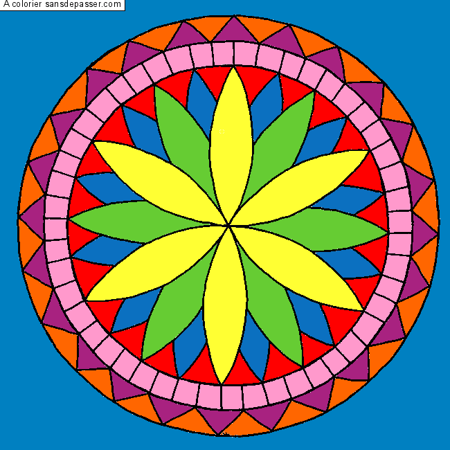 Coloriage Rosace