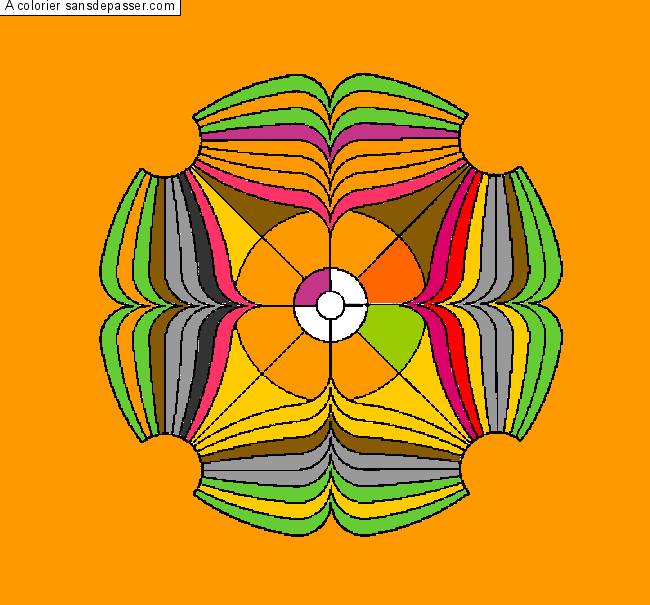 Coloriage Mandala 1