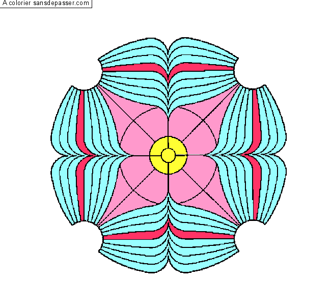 Coloriage Mandala 1