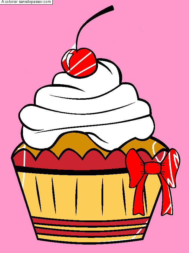 Cupcake &agrave; la cerise par un invit&eacute;