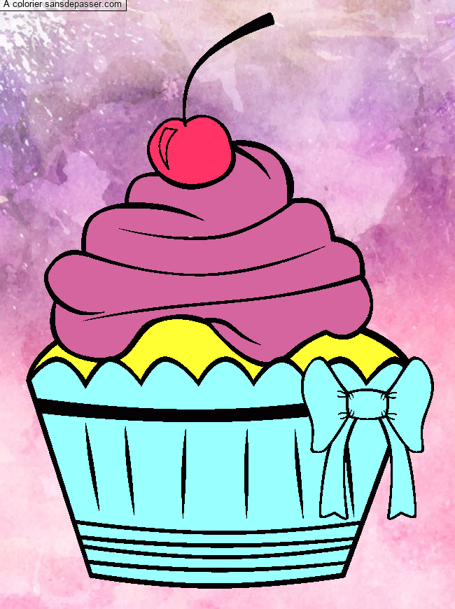 Cupcake &agrave; la cerise par LUCIE