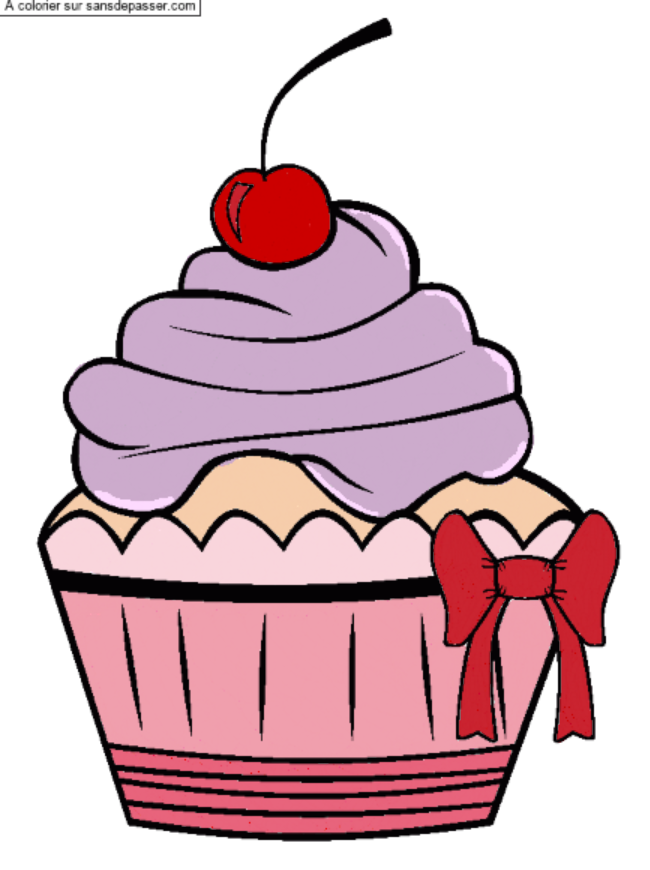 Cupcake &agrave; la cerise par floriane_sh